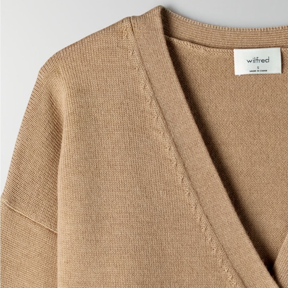 Wilfred Aritzia Utopia Camel colored sweater dress - Picture 11 of 12